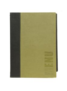 Меню Trendy с 4 страници А4, 1 двойна вложка, зелено