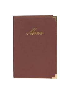 Меню Classic с 4 страници А5, 1 двойна вложка, винено червено