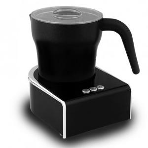 Уред за млечна пяна с 3 бутона и капак, черен, 250 мл