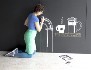 Тебеширен маркер, син, 7÷15 мм 