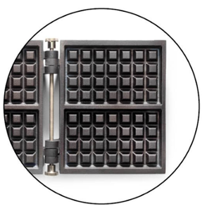 Гофретник, 2 бр гофрети 4x7 Liège