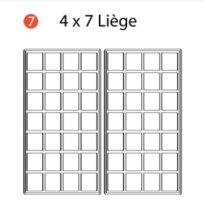 Гофретник, 2 бр гофрети 4x7 Liège