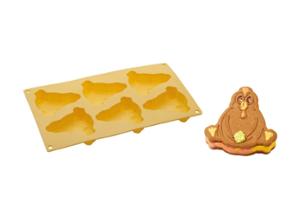 Форма силиконова PAVOCOOKIE Chicken, 6 х 80x90 мм