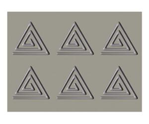 Форма за печене, силиконова GOURMAND Triangular Spiral, 6 х 135х120х5 мм