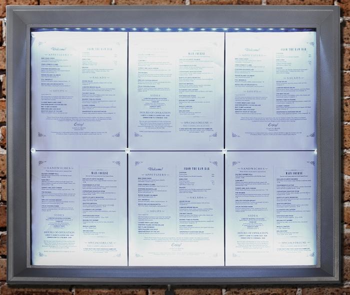 LED-информационно табло 6 x A4