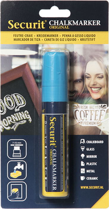 Тебеширен маркер, син, 7÷15 мм 