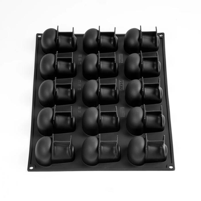 Форма за печене, силиконова PAVOFLEX Babà, 15 х 78x54x46 мм