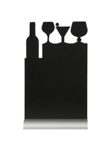 Табло-меню за маса Silhouette с тебеширен маркер, алуминиева основа, COCKTAIL - outlet.tomeko.bg Табло-меню за маса Silhouette с тебеширен маркер, алуминиева основа, COCKTAIL