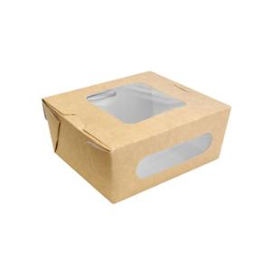 40 броя картонена крафт кутия с прозрачни капак и страница, 1000 мл - outlet.tomeko.bg 40 броя картонена крафт кутия с прозрачни капак и страница, 1000 мл