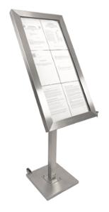 Цветно LED информационно табло, 6 х A4, неръждаемо - outlet.tomeko.bg Цветно LED информационно табло, 6 х A4, неръждаемо