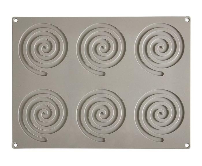 Форма за печене, силиконова GOURMAND Spiral, 6 х 120x110x3,5 мм - outlet.tomeko.bg Форма за печене, силиконова GOURMAND Spiral, 6 х 120x110x3,5 мм