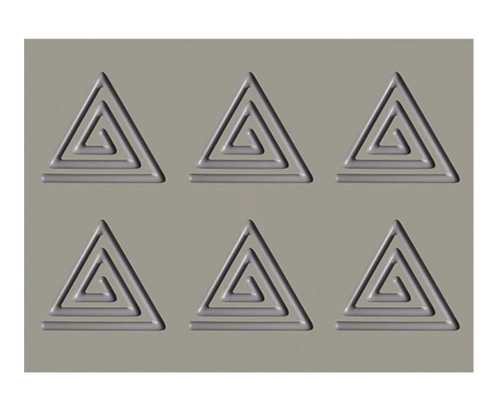 Форма за печене, силиконова GOURMAND Triangular Spiral, 6 х 135х120х5 мм - outlet.tomeko.bg Форма за печене, силиконова GOURMAND Triangular Spiral, 6 х 135х120х5 мм